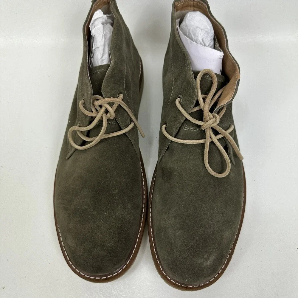 Lucky Brand Men's Boone Chukka Boot Crepe Sole Size 11‎ M Green Taupe